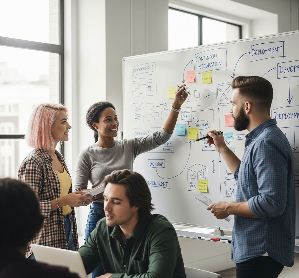 des Développeur DevOps travaillant sur un projet